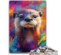 1000 Piece Jigsaw Puzzles for Adults Gifts Otter Baby Stress Reliever Staycation Kill Time Wishlist with Santa Claus 50x75cm