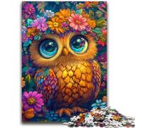 1000 Piece Jigsaw Puzzles for Adults Gifts Owl Flowers Teenager Jigsaw,Artistic Wall Decor & Birthday Gift Idea for Friends, Home Office (50x75cm)