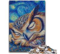 1000 Piece Jigsaw Puzzles for Adults Gifts Owl Night Sky for And from 14 Years And over Play Toys Because It Is Ideal As A Gift for The Whole Family 50x75cm