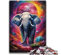 1000 Piece Jigsaw Puzzles for Adults Gifts Painting of Two Elephants 1000 Pieces for Adults,is Ideal As Gifts for The Whole Family for Age 14 (75x50cm)