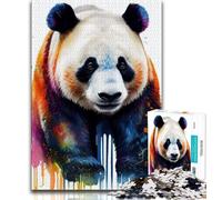 1000 Piece Jigsaw Puzzles for Adults Gifts Panda Bear Pop Art Animal Puzzles for Teenagers,deal As Gifts for The Whole Family for Ages 14+ 38x26cm