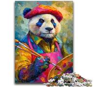 1000 Piece Jigsaw Puzzles for Adults Gifts Panda Painter Adult Jigsaw,Game Toys Every Piece Is Unique - Challenging Family Fun Game (38x26cm)