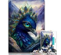 1000 Piece Jigsaw Puzzles for Adults Gifts Peacock Mythical Land Puzzles for Adults,Perfect for Game Nights, Colorful Toy for Home Gift (size 75x50cm)