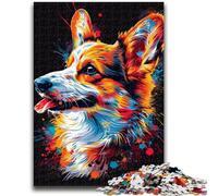 1000 Piece Jigsaw Puzzles for Adults Gifts Pembroke Welsh Corgi Dog Game Toys Every Piece Is Unique - Challenging Family Fun Game 50x75cm