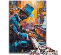 1000 Piece Jigsaw Puzzles for Adults Gifts Playing The Piano Oil Painting, Toys Educational Games Stress Relieving Wall Decoration 50X75CM