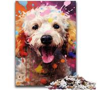 1000 Piece Jigsaw Puzzles for Adults Gifts Poodle 1000 Pieces for Adults,family Fun Games Is Ideal As A Gift for The Whole Family (26x38cm)