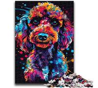1000 Piece Jigsaw Puzzles for Adults Gifts Poodle Adult Puzzles,Staycation Kill Time with Fully Interlocking Randomly Shaped Pieces (50x75cm)