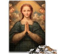 1000 Piece Jigsaw Puzzles for Adults Gifts Portrait of Mary The Mother 1000 Pieces for Adults,Decompressing Intellectual Educational Toy Perfect Decoration (75x50cm)