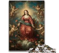 1000 Piece Jigsaw Puzzles for Adults Gifts Portrait of Mary The Mother 1000 Pieces for Teenagers,Educational Games DIY Toys Great Gifts And Toys (50x75cm)
