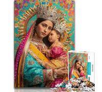 1000 Piece Jigsaw Puzzles for Adults Gifts Portrait of Mary The Mother,learning Educational Toys Fun at Home Activities,Birthday Present,Travel Gifts 50x75cm