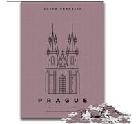1000 Piece Jigsaw Puzzles for Adults Gifts Prague Czech Republic, Learning Educational for Is Ideal As A Gift for The Whole Family 50x75cm