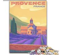 1000 Piece Jigsaw Puzzles for Adults Gifts Provence Lavender Fields, Learning Educational for Is Ideal As A Gift for The Whole Family 26x38cm