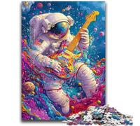 1000 Piece Jigsaw Puzzles for Adults Gifts Psychedelic Astronaut Artistic Wall Decor & Birthday Gift Idea for Friends, Home Office 26x38cm
