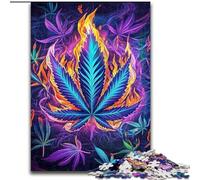 1000 Piece Jigsaw Puzzles for Adults Gifts Psychedelic Leaves, for 14+ Challenging Game As A Gift for The Whole Family And Friends (Size 26x38cm)