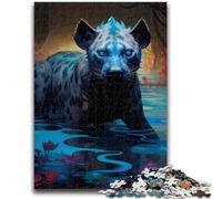 1000 Piece Jigsaw Puzzles for Adults Gifts Psychedelic The Hyena 1000 Pieces for Adults,is Ideal As Gifts for The Whole Family for Age 14 (75x50cm)