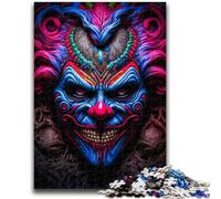 1000 Piece Jigsaw Puzzles for Adults Gifts Psycho Clown Challenging To Complete But Fun And Humorous Educational Game for Birthday 50x75cm