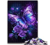 1000 Piece Jigsaw Puzzles for Adults Gifts Purple Butterfly Teenager Puzzles,Family Entertainment Toys with Matching Poster And Trivia Sheet (50x75cm)