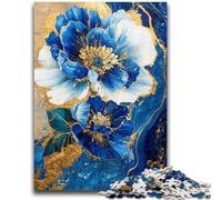 1000 Piece Jigsaw Puzzles for Adults Gifts Purples And Teals Floral Art Suitable for Ages 14 And Up Suitable for Couples Gifts for Friends And Family 26x38cm