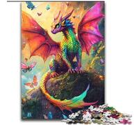 1000 Piece Jigsaw Puzzles for Adults Gifts Rainbow Dragon, Suitable for People Aged 14 And Above Educational Games Secret Santa Gifts (Size 50x75cm)