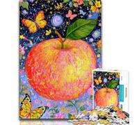 1000 Piece Jigsaw Puzzles for Adults Gifts Red Apple Teenager Puzzles,Family Educational Games Home Decoration Gift (size 38x26cm)