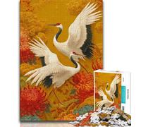 1000 Piece Jigsaw Puzzles for Adults Gifts Red-crowned Crane,learning Educational Toys Fun at Home Activities,Birthday Present,Travel Gifts 38x26cm