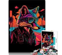 1000 Piece Jigsaw Puzzles for Adults Gifts Red Fox Spy Gangster 1000 Pieces for Adults,family Fun Games Is Ideal As A Gift for The Whole Family 38x26cm