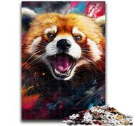 1000 Piece Jigsaw Puzzles for Adults Gifts Red Panda Adult Puzzles,Staycation Kill Time with Fully Interlocking Randomly Shaped Pieces (26x38cm)