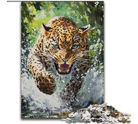 1000 Piece Jigsaw Puzzles for Adults Gifts Running Cheetah Learning Educational Toys Family Games Suitable for Desktop Decoration (size 50x75cm)
