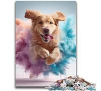 1000 Piece Jigsaw Puzzles for Adults Gifts Running Dog for And from 14 Years And over Play Toys Because It Is Ideal As A Gift for The Whole Family 50x75cm