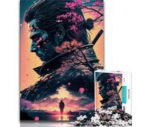 1000 Piece Jigsaw Puzzles for Adults Gifts Sakura Warrior 1000 Pieces for Teenagers,Educational Games DIY Toys Great Gifts And Toys 26x38cm