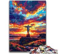 1000 Piece Jigsaw Puzzles for Adults Gifts Sculpture at Sunset Game Toys Every Piece Is Unique - Challenging Family Fun Game 50x75cm