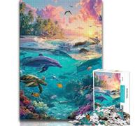 1000 Piece Jigsaw Puzzles for Adults Gifts Sea World Teenager Puzzles,Family Educational Games Home Decoration Gift (size 75x50cm)