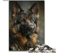 1000 Piece Jigsaw Puzzles for Adults Gifts Shepherd Dog Oil Painting, for 14+ Challenging Game As A Gift for The Whole Family And Friends (Size 50x75cm)