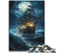 1000 Piece Jigsaw Puzzles for Adults Gifts Ship Sailing on The Sea Game Toys Every Piece Is Unique - Challenging Family Fun Game 50x75cm