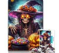 1000 Piece Jigsaw Puzzles for Adults Gifts Skeleton Wizard,Challenging Game Toys Wall Decoration Unique Birthday And Xmas Gifts 50x75cm
