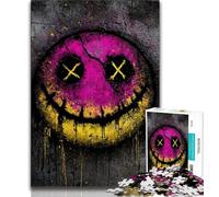 1000 Piece Jigsaw Puzzles for Adults Gifts Smiling Emoticon Teenager Puzzles,Artistic Wall Decor & Birthday Gift Idea for Friends, Home Office (size 75x50cm)