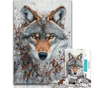 1000 Piece Jigsaw Puzzles for Adults Gifts Snow Animal Wolf Teenager Puzzles,Educational Games DIY Toys Great Gifts And Toys (size 75x50cm)