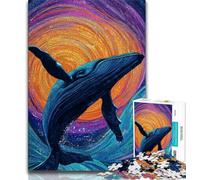 1000 Piece Jigsaw Puzzles for Adults Gifts Space Whale,Educational Games Home Decoration for Is Ideal As A Gift for The Whole Family (38x26cm)