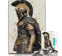 1000 Piece Jigsaw Puzzles for Adults Gifts Spartan Warrior Painting,Learning Educational Toys Family Games Suitable for Desktop Decoration (75x50cm)
