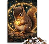 1000 Piece Jigsaw Puzzles for Adults Gifts Squirrel Stress Reliever Staycation Kill Time Wishlist with Santa Claus 38x26cm
