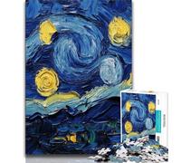 1000 Piece Jigsaw Puzzles for Adults Gifts Starry Night Country Teenager Puzzles,Educational Games DIY Toys Great Gifts And Toys (size 75x50cm)