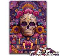 1000 Piece Jigsaw Puzzles for Adults Gifts Sugar Skull Woman Educational Games Home Decoration Educational Game for Birthday, Chrismas 26x38cm