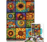 1000 Piece Jigsaw Puzzles for Adults Gifts Sun Collage,Educational Games Home Decoration for Is Ideal As A Gift for The Whole Family (75x50cm)