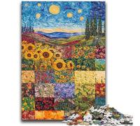 1000 Piece Jigsaw Puzzles for Adults Gifts Sunflower Decompressing Intellectual Educational Toy Suitable for Couples for And Age 14 26x38cm