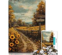 1000 Piece Jigsaw Puzzles for Adults Gifts Sunflower Farm Teenager Puzzles,Educational Games DIY Toys Great Gifts And Toys (size 38x26cm)