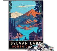 1000 Piece Jigsaw Puzzles for Adults Gifts Sylvan Lake Educational Toys Unique Home Decor And Gifts for And Age 14 Years Up (26x38cm) 1000pcs