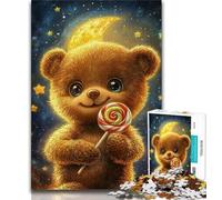 1000 Piece Jigsaw Puzzles for Adults Gifts Teddy Bear Teenager Puzzles,Family Entertainment Toys with Matching Poster And Trivia Sheet 38x26cm