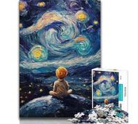1000 Piece Jigsaw Puzzles for Adults Gifts The Little Prince of The Night Sky 1000 Pieces for Teenagers,Challenging Game Gifts for Is Ideal As A Gift for The Whole Family (size 38x26cm)