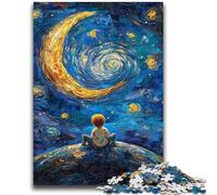 1000 Piece Jigsaw Puzzles for Adults Gifts The Little Prince of The Night Sky Artistic Wall Decor & Birthday Gift Idea for Friends, Home Office 26x38cm