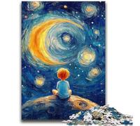 1000 Piece Jigsaw Puzzles for Adults Gifts The Little Prince of The Night Sky for Educational Game Challenge Toy Artists Collection, Fine Art 50x75cm